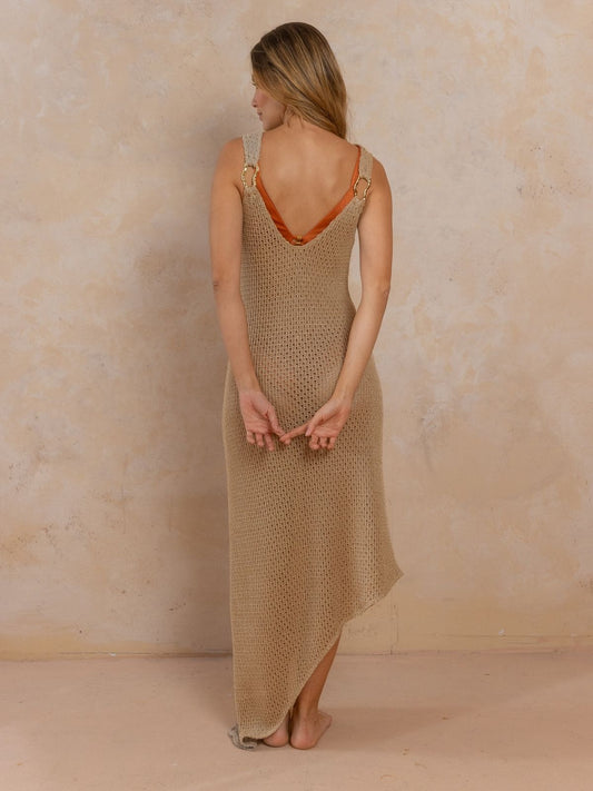 Vestido tejido doble uso Crumble