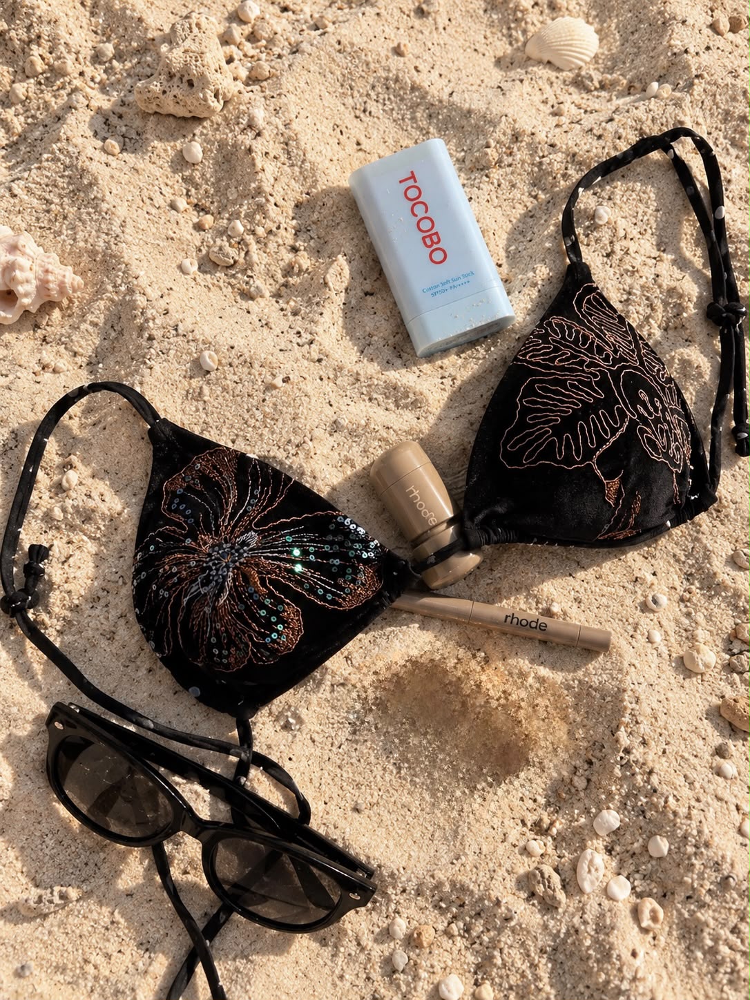 Top de bikini bordado Mariana