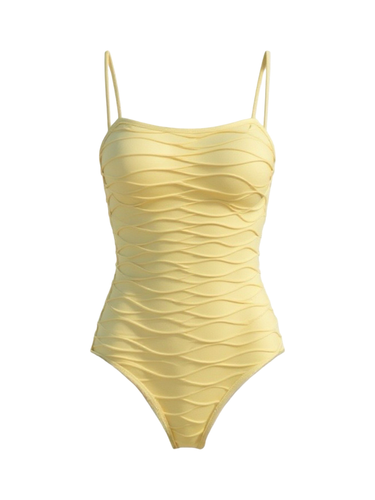 Vestido de baño entero texturizado con tiras ajustables